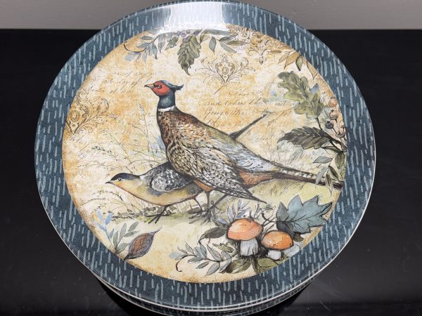 Certified International Susan Winget Pheasant Plates (Set of 7)