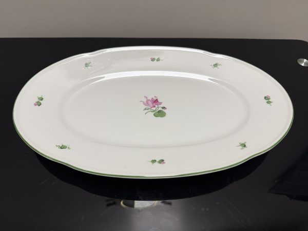 Augarten Wien Hand-Painted Porcelain 15" Oval Serving Platter – Pattern #6043