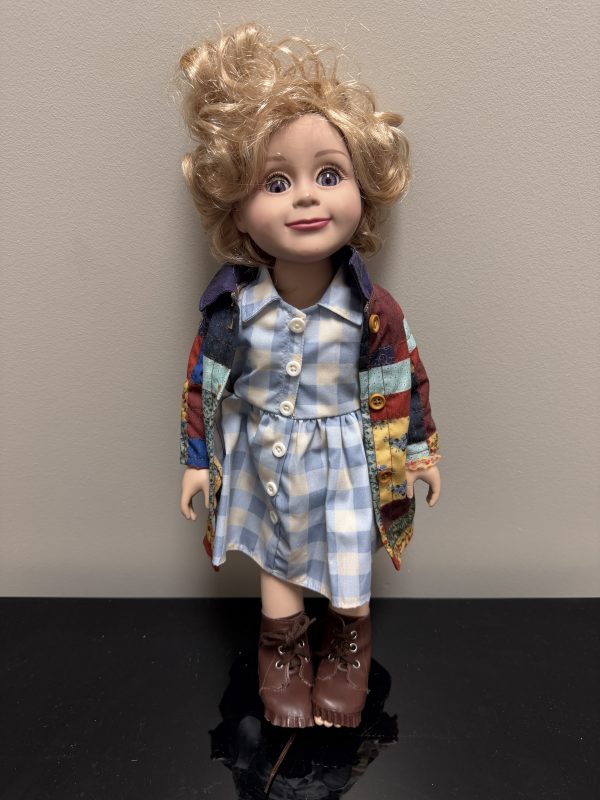 Dolly Parton Collectible Doll – "Coat of Many Colors" Outfit, Gingham Dress & Boots