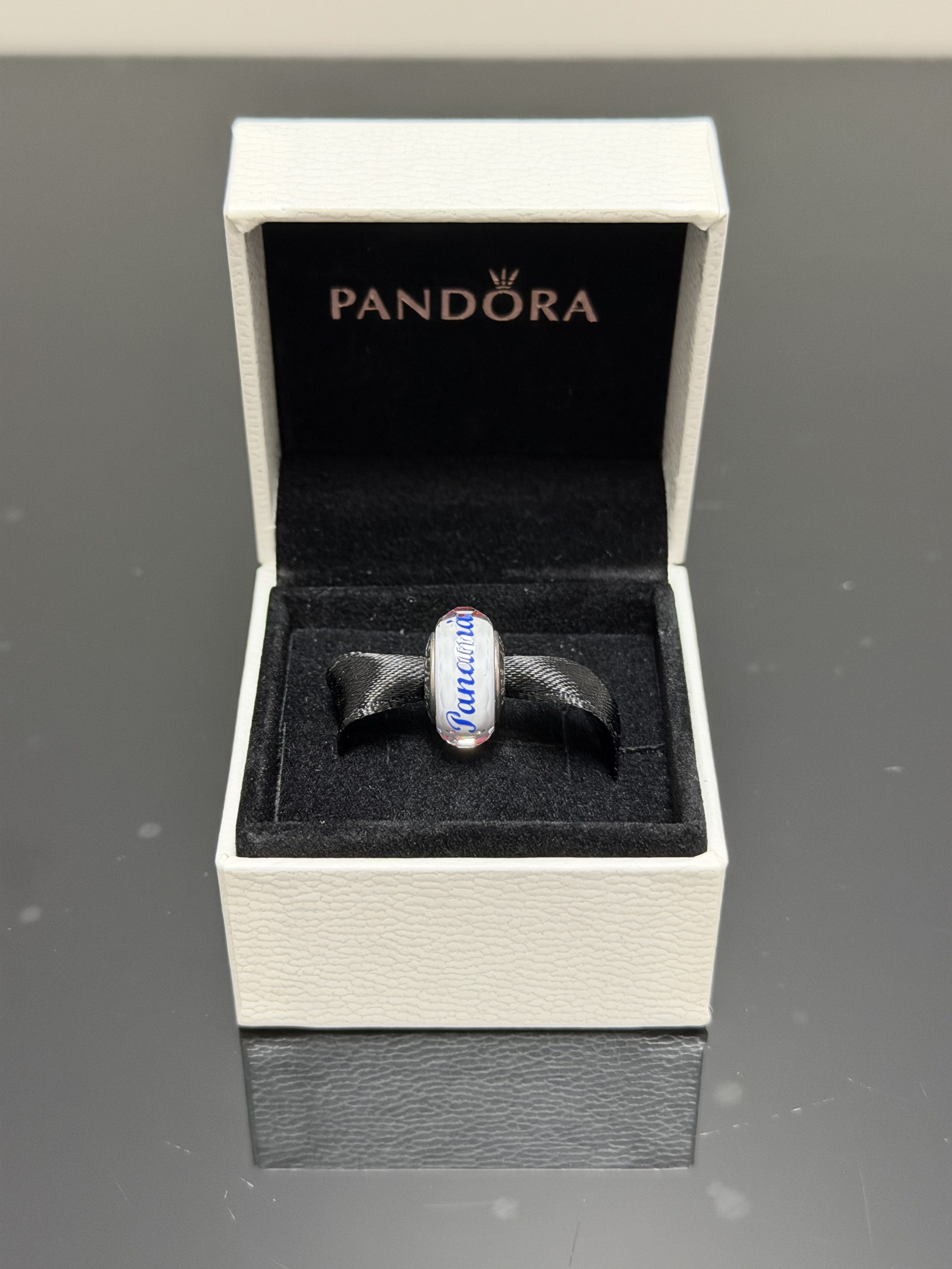 Authentic Pandora Panama 2017 Exclusive Murano Glass Charm S925 ALE Silver Core Box