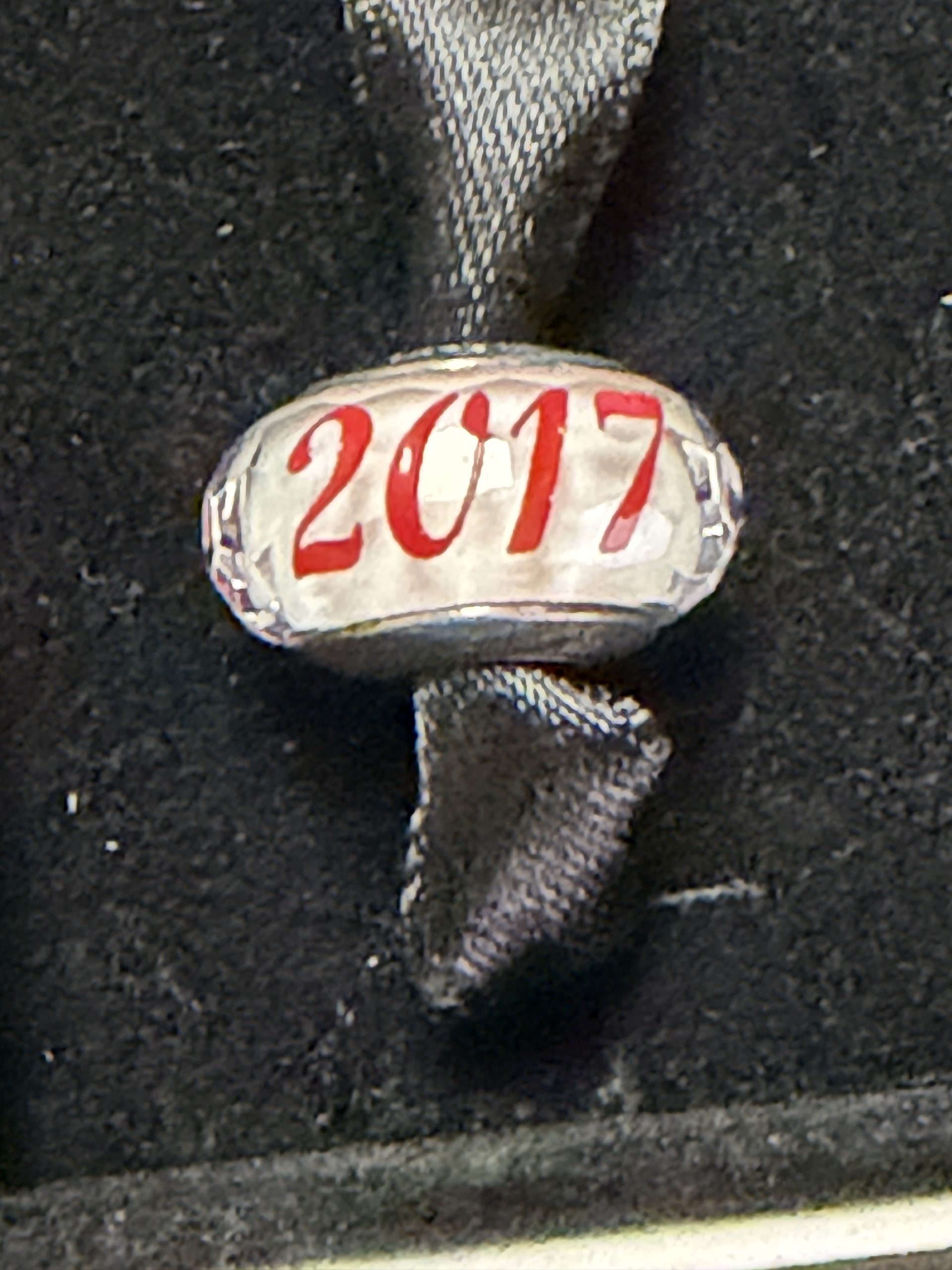 Authentic Pandora Panama 2017 Exclusive Murano Glass Charm S925 ALE Silver Core Box - Image 3
