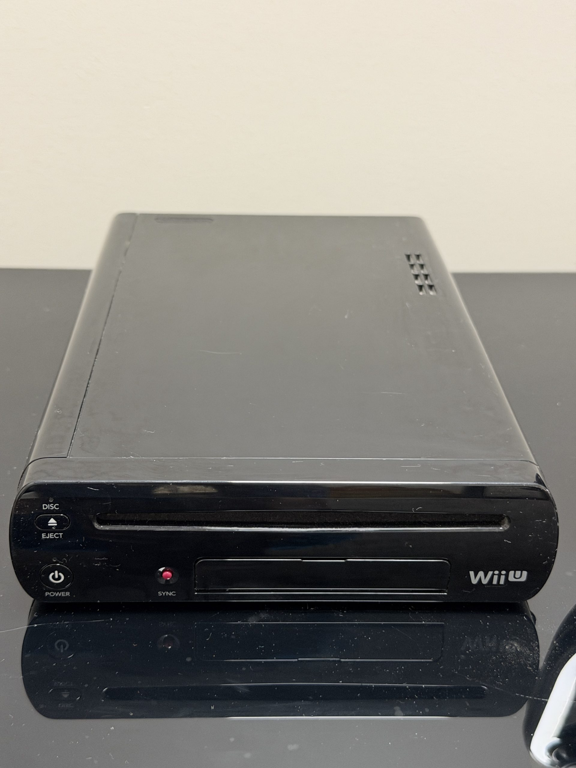 Nintendo Wii U 32GB Black Console Bundle w/ GamePad, Wiimote, Cords & Game – Tested - Image 3