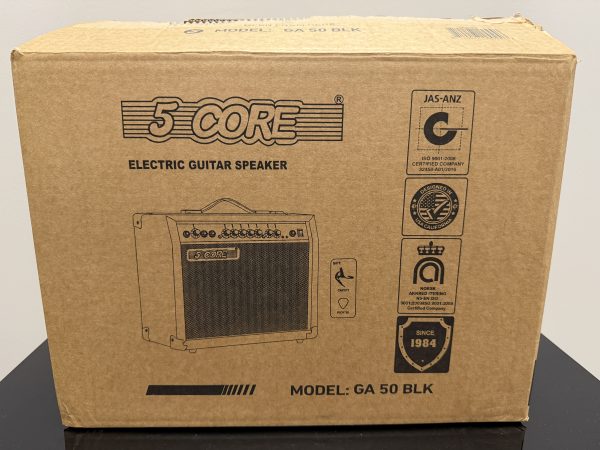 5 Core 50W Electric Guitar Amp NIB – GA 50 BLK Amplifier w/ 8" Speaker & Effects